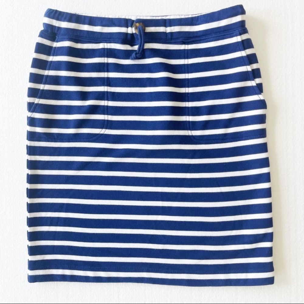 Vineyard Vines Drawstring Navy White Striped Skirt